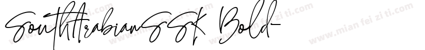 SouthArabianSSK Bold字体转换